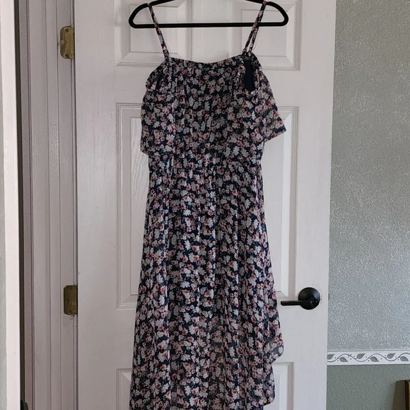 Lily Rose  Hi -lo cold shoulder  dress Sz 1x - Picture 4 of 12